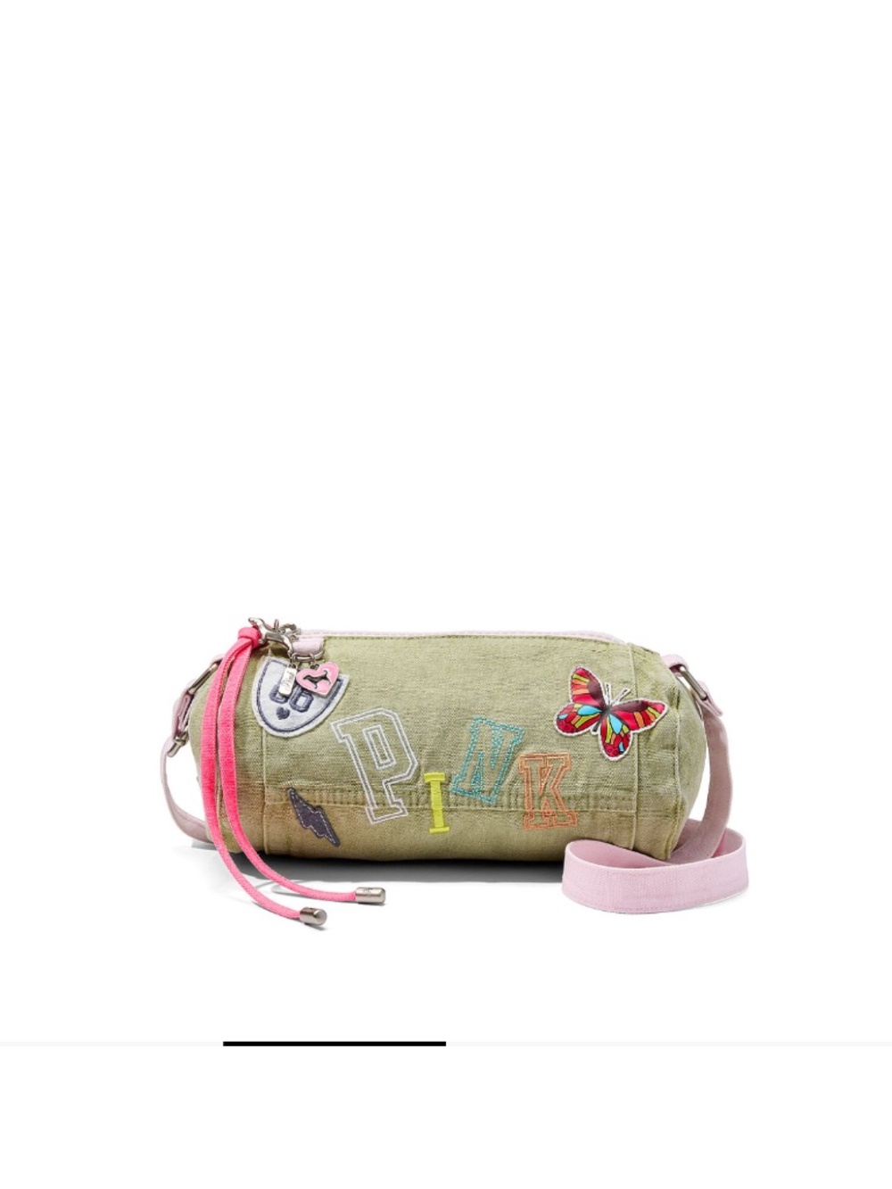 PINK Victoria’s Secret Canvas Rolled Duffle Shoulder Bag